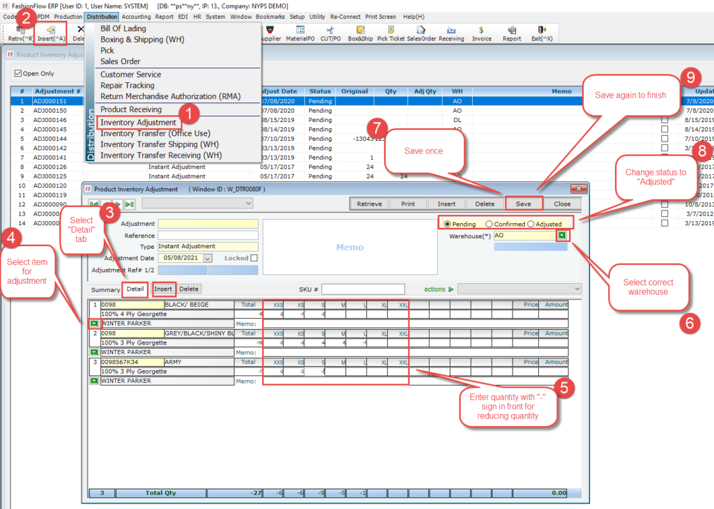 Global Apparel ERP Software Solution | Fashion Software – How to adjust ...